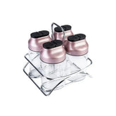 Karaca Dimple Rose Gold 5Pcs Spice Set | 153.03.06.1682